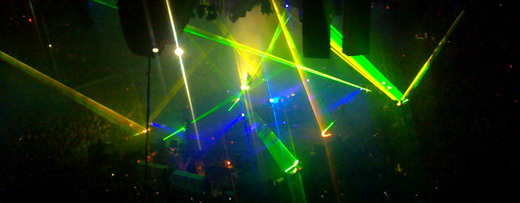 Metallica laser show